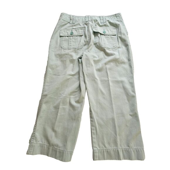 Sonoma Life Style Capri Pants Womens 6 Mint Green Pockets 28x20.5 Mid Rise - Picture 2 of 9